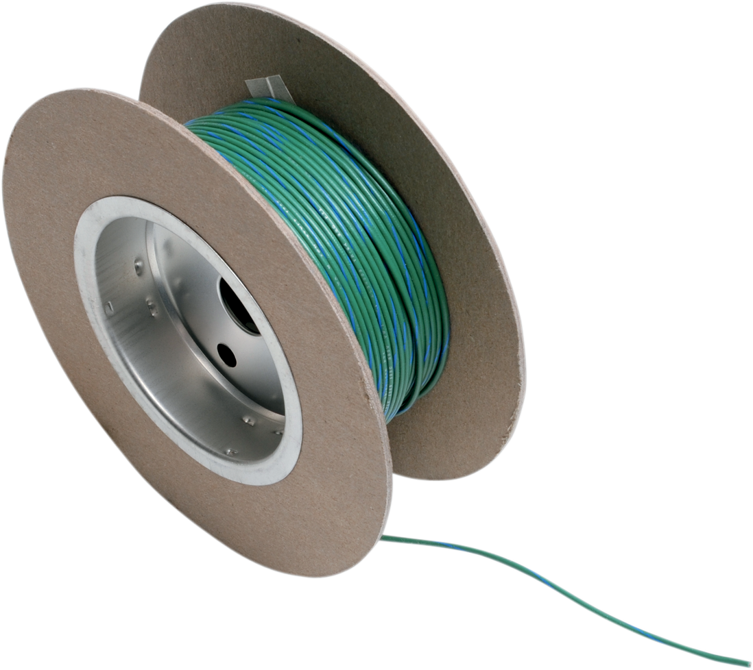 100' Wire Spool - 18 Gauge - Green/Blue