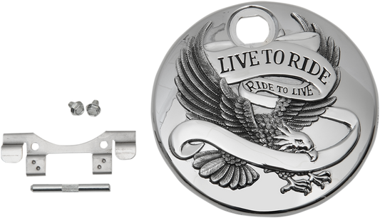 Live to Ride Console Door - Chrome