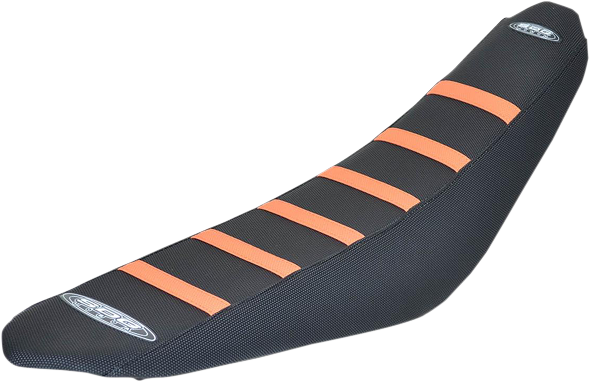 6-Ribbed Seat Cover - Orange/Black - SX/XCF