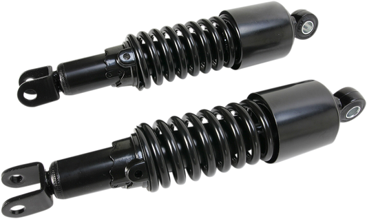 Custom Shorty Shocks with Shroud - Black Body/Black Spring Finish - Clevis Lowering
