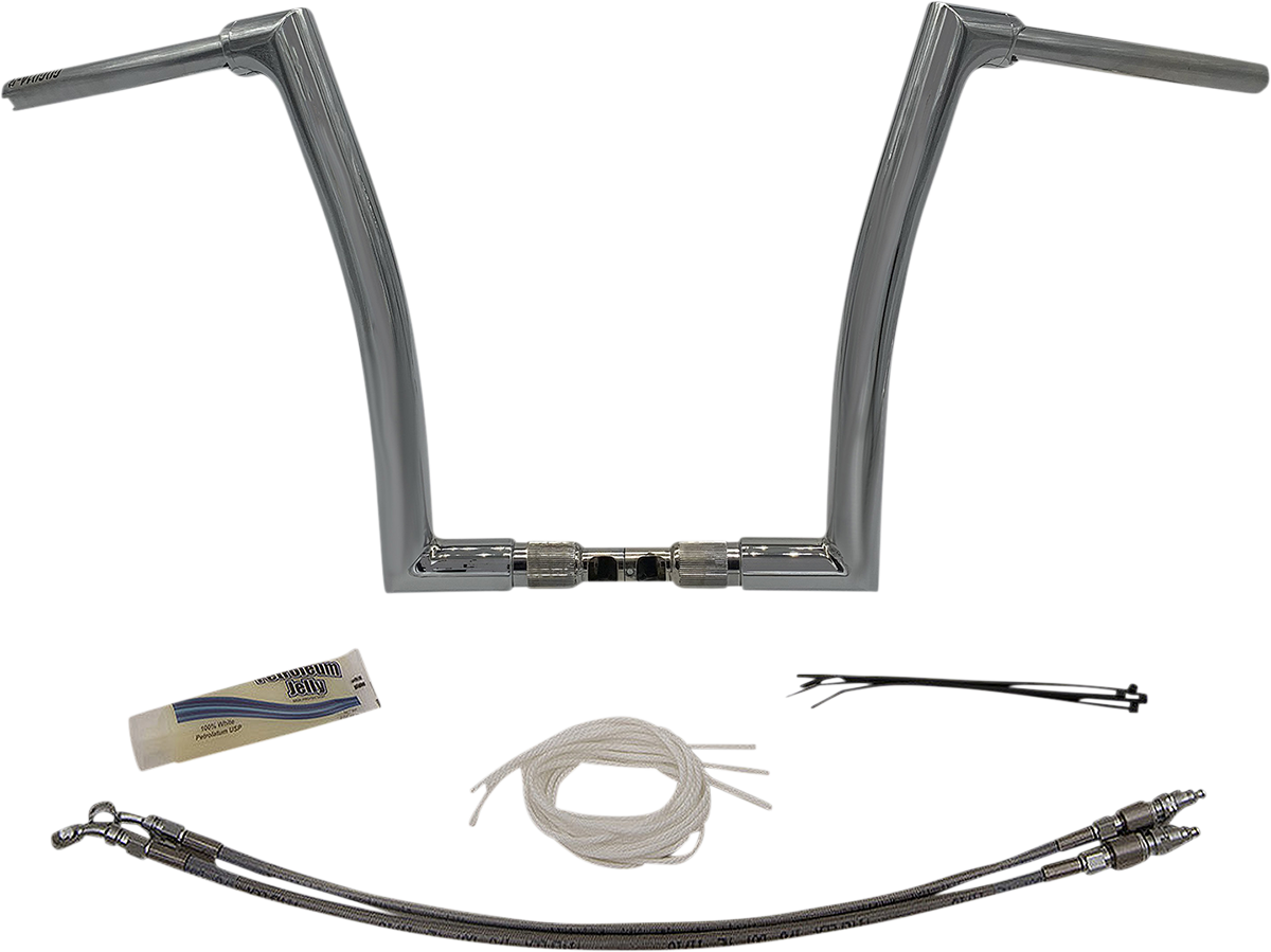 14" Chrome 1-1/2" Flat Top Handlebar Kit61457427