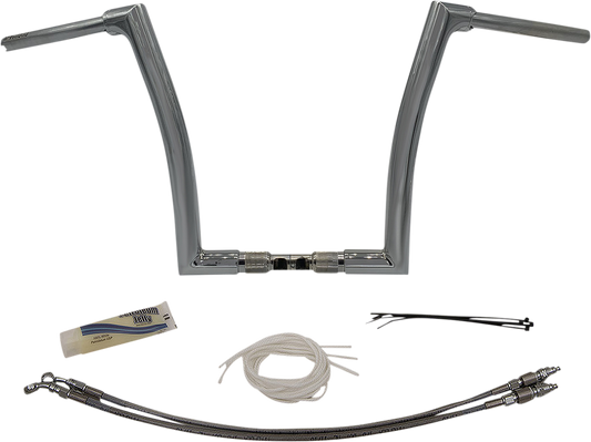 14" Chrome 1-1/2" Flat Top Handlebar Kit61457427