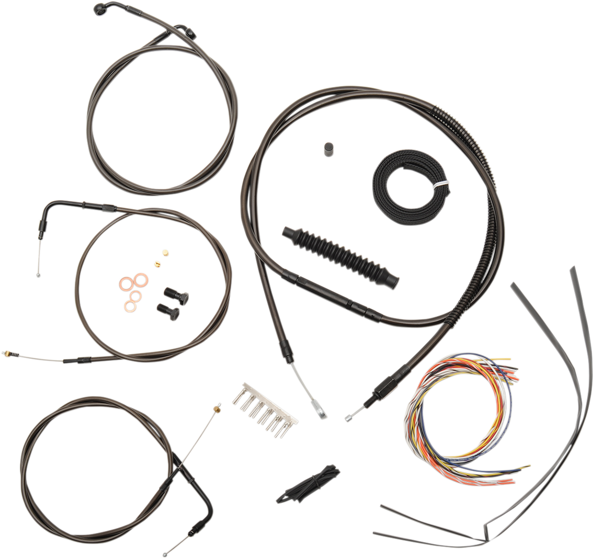 Cable Kit - 12" - 14" Ape Hanger Handlebars - Midnight