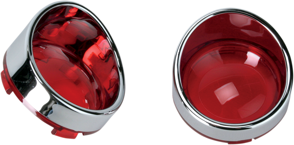 Visor-Style Bezel/Lenses - Red