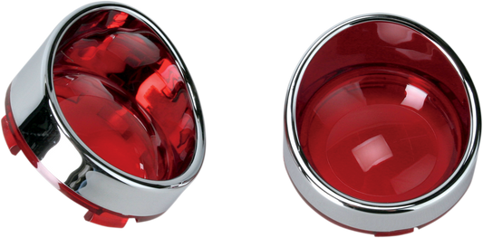 Visor-Style Bezel/Lenses - Red