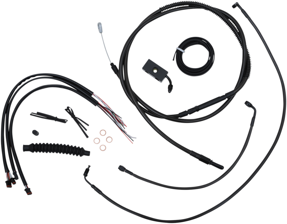 Cable Kit - 18" - 20" Ape Hanger Handlebars - Midnight