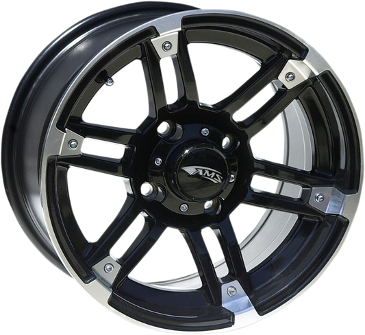 Wheel - Front/Rear - Machined Black - 15x7 - 4/156 - 4+3