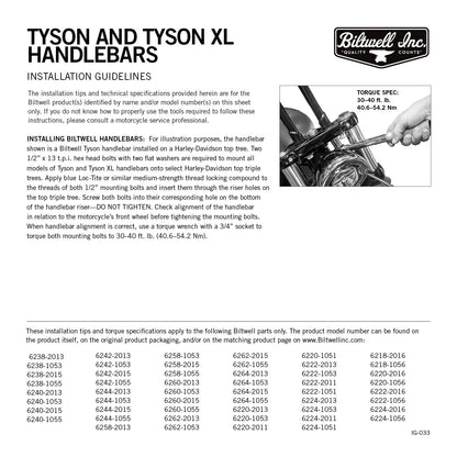 Handlebar - Tyson XL - 12" - TBW - Black