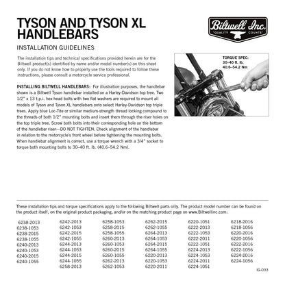 Handlebar - Tyson XL - 14" - TBW - Black