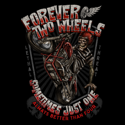 Playera LETHAL THREAT Forever Two Wheels - Harley Stunt Rider