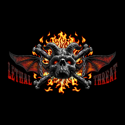 Playera Lethal Threat Hell Was Full Skull