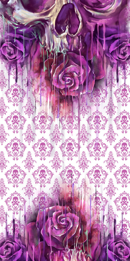 Bandana Lethal Threat Watercolor Skull