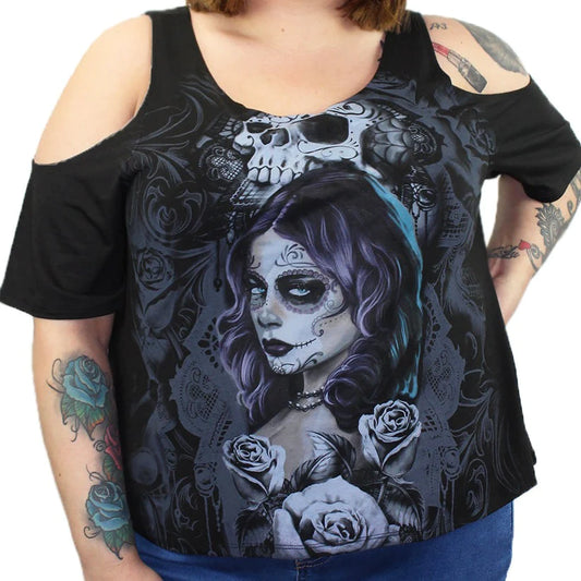 Blusa Lethal Threat Queen of Hearts