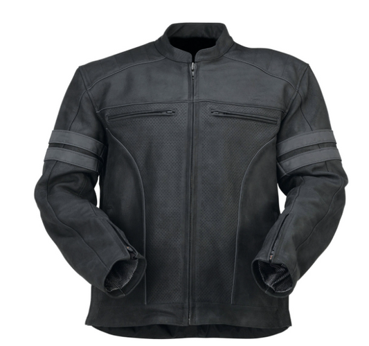 Chamarra Z1R Remedy Leather  - Black