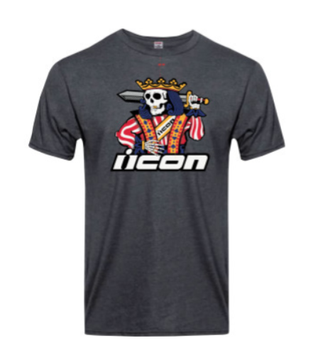 Playera ICON Suicide King T - Heather Charcoal