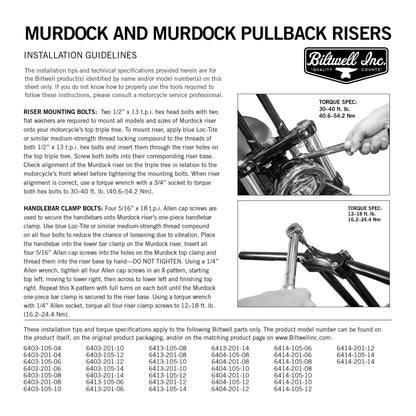 Risers - Murdock - Oversized - 12" - Black