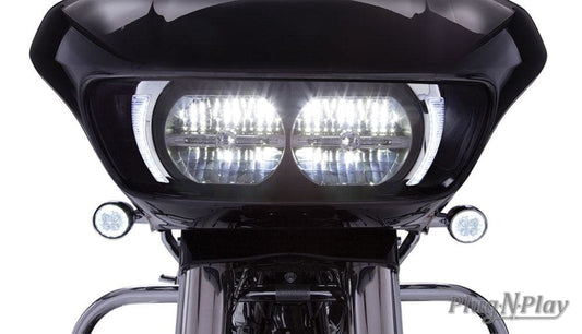 Bisel cromo con luces LED H-D Roadglide 2015 a 2022