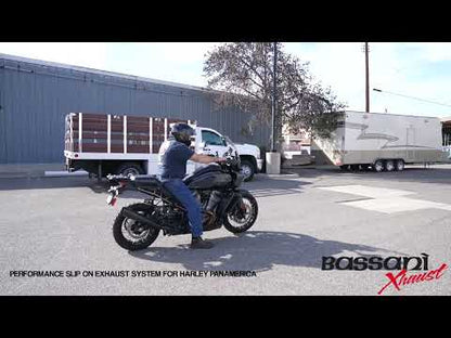 Mofle Bassani de acero inoxidable 4" H-D Pan America