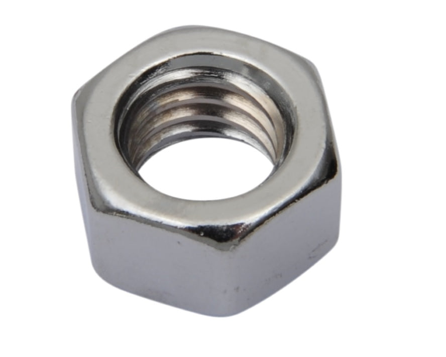 3/8"-16 Chrome Hex Nut