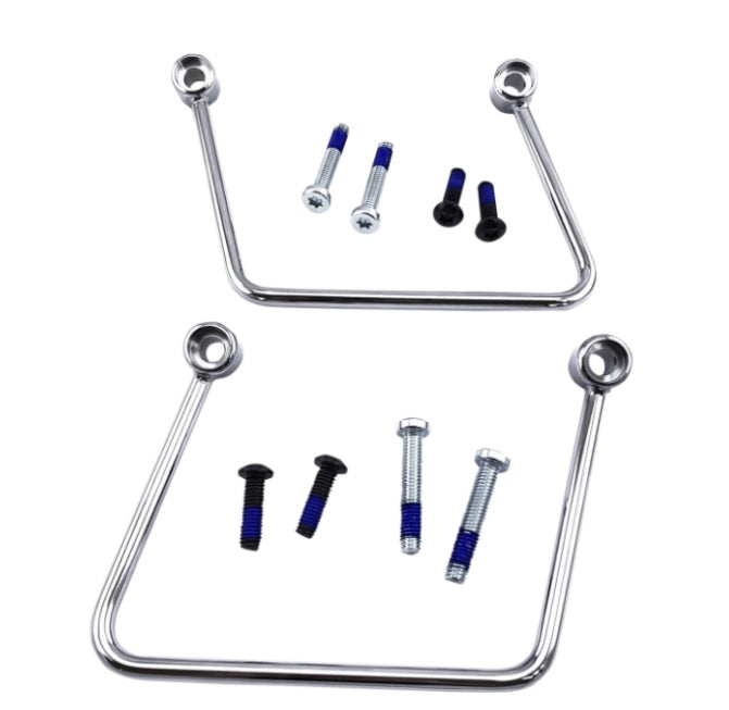 Soportes cromo del alforjas cromo