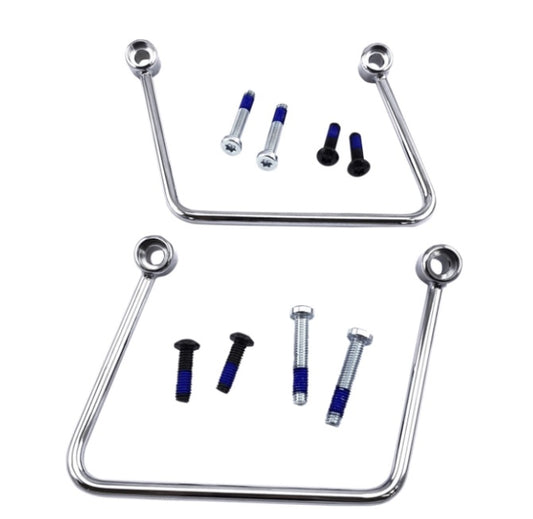 Soportes cromo del alforjas cromo