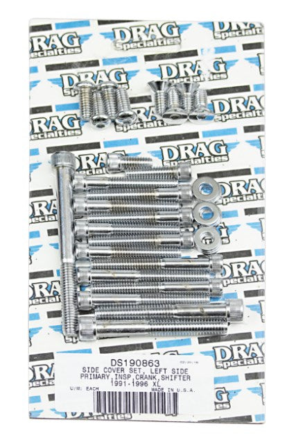 Tornillos allen  de la cubierta primaria estriado cromo