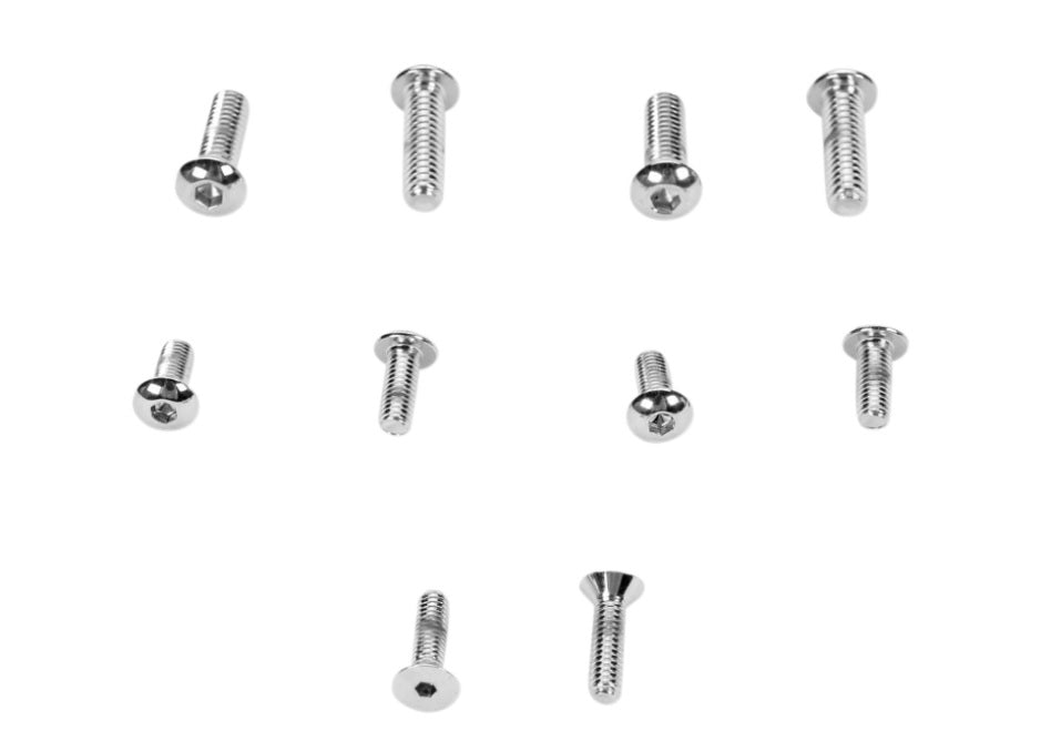 Tornillos de la bomba de freno delantero cromo