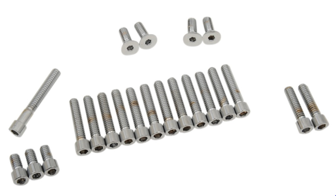 Juego de tornillos allen cromo