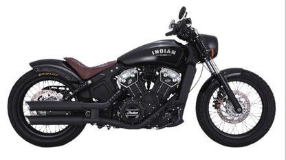 Mofles Vance & Hines Twin Slash 3" negro mate Indian Scout 2015 a 2021