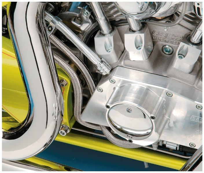 Manguera de aceite/combustible de acero trenzado 5/16" - 25'