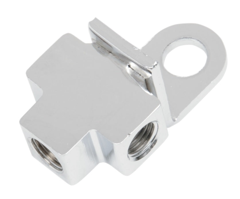 Union linea de freno trasero "T" 1/8" NPT cromo