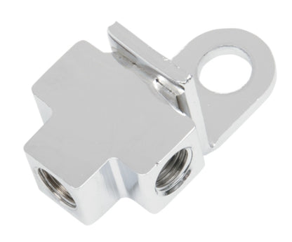 Union linea de freno trasero "T" 1/8" NPT cromo