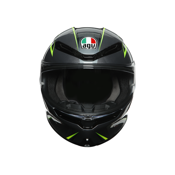 K6 Helmet - Flash - Gray/Black/Lime - Small