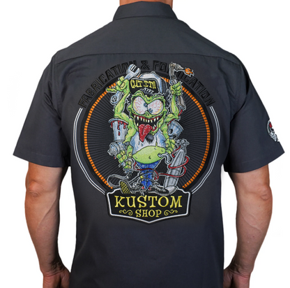 Camisa LETHAL THREAT Fabrication Monster - Gris